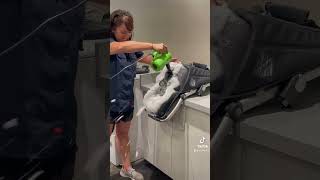 The most satisfying stroller cleaning hack! #UPPAbaby #satisfyingvideo