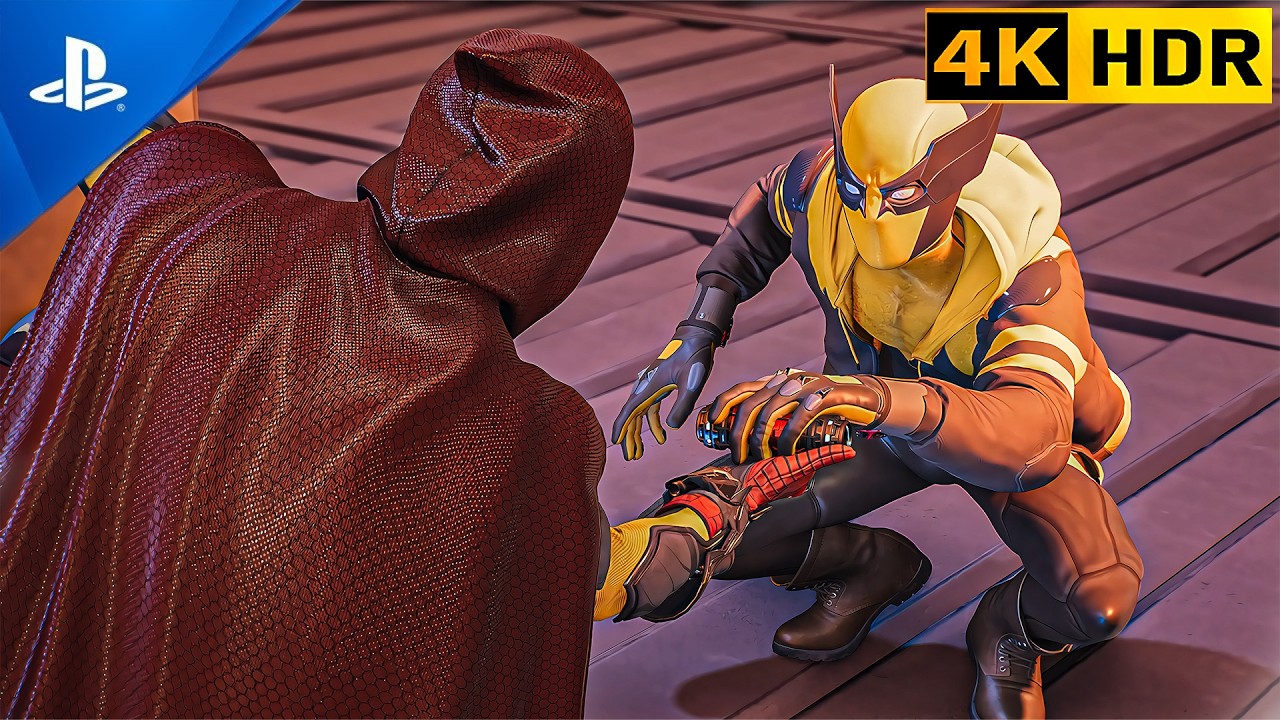 SPIDER MAN 2 WOLVERIN & ARCHKNIGHT SUIT EPIC VENOM FIGHT 4K HDR