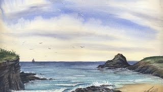watercolour seascape paint cornish painting matthew palmer watercolor tutorials watercolours tutorial tv paintings lessons techniques seascapes water scenes landscape artist