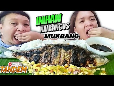 INIHAW NA BANGUS MUKBANG | PINOY FOOD MUKBANG with AJACK IN TANDEM #asmr #mukbang #inihawnabangus