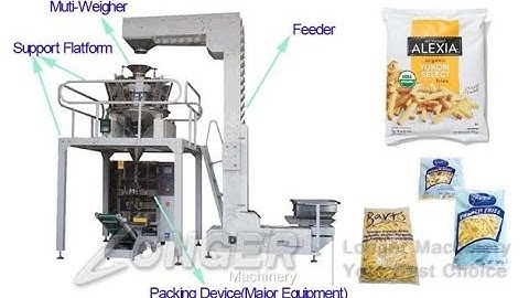 Automatic Weight Packaging Machine For Chips Snacks Granules Raisin Powder Pouches