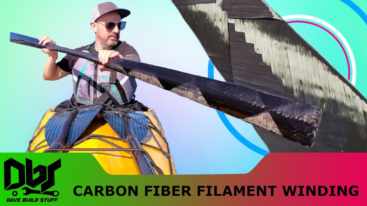 DIY Carbon Fiber Filament Winding - Greenland Kayak Paddle