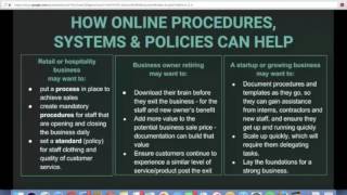 Level Up Program - Online Procedures and Systems - Webinar 7