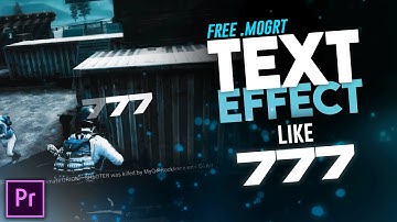 How to Add Text Like 777 in Adobe Premiere Pro | Free .MOGRT Link in Description | iNVENT Gaming