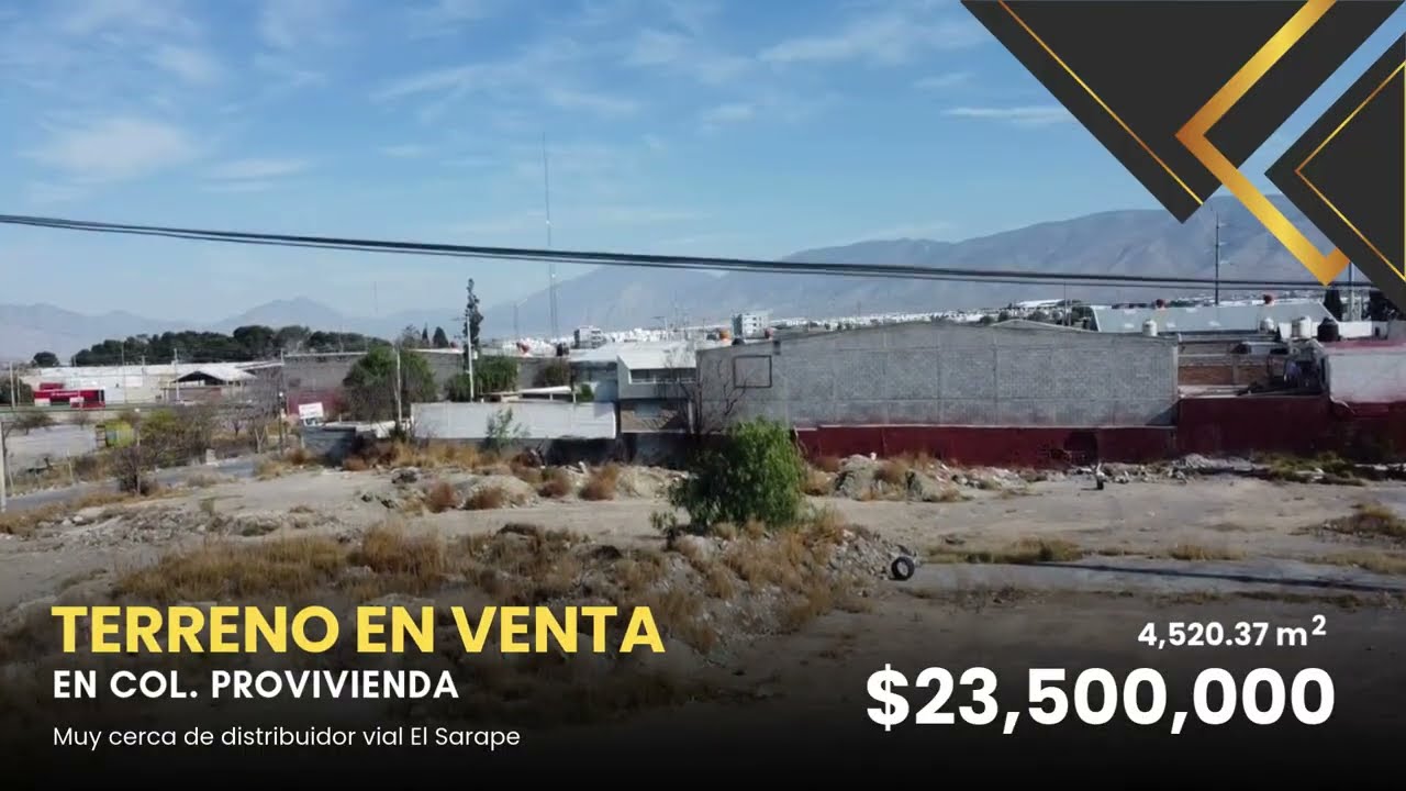 Terreno en venta Col. Provivienda