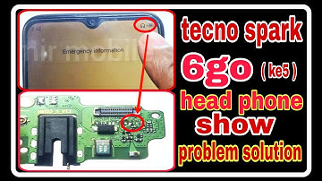 All tecno Mobile Headphone Problem { tecno spark 6go ke5 headphone show problem solution }#tecno