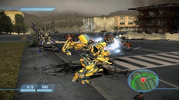 Transformers: The Game (PS2) - Part 1 (Cybertron Campaign) - The Suburbs (PlayStation 2)