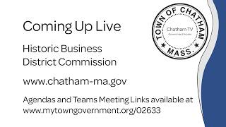 Town of Chatham Historic Business District Commission August 19 2026