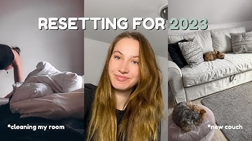 my reset routine to get my life together for 2023 *cleaning & organizing*