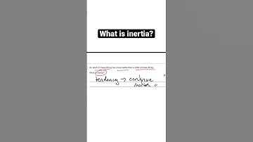 What is inertia #gcse #hitthebooks #study #gcsephysics #revision #exams #aqa #gcse2023 #class #ocr