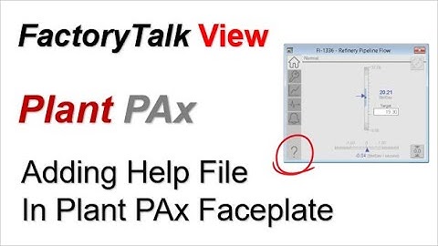 Rockwell - PlantPAx PDF Help File Access From Faceplates