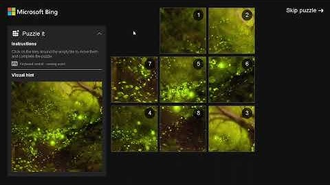 AI Solves Microsoft Bing Slide Puzzle  (ASMR)