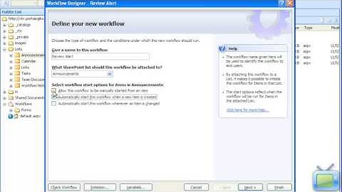 SharePoint 2007 Training Video: Creating a SharePoint Workflow