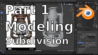 Blender Create Antique kerosene Lamp Part 1 Modeling