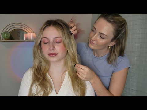 ASMR Perfectionist Hair Curling With Rollers - Natural Makeup Application & Detailed Finishing Touch