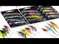 Sougayilang Fishing Bait Set 4PCS Wobbler Anti-corrosion Hook Bass Fishing Lure for Sea Ca