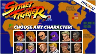 TUTORIAL Street Fighter 1 (Arcade) - Play as any character screenshot 4