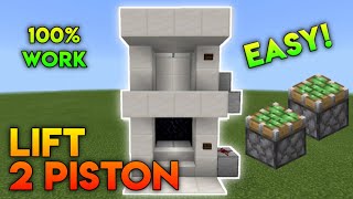Cara membuat lift di Minecraft PE hanya 2 Piston