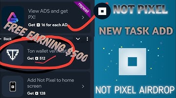 NOT PIXEL NEW TASK ADD || NEW AIRDROP 🤑 || NOT PIXEL AD TASK || NOT PIXEL WORKING AIRDROP ||