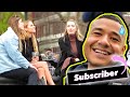 How to Approach Women in the Street ( Subscriber Challenge in New York - Crushes his comfort zone!)