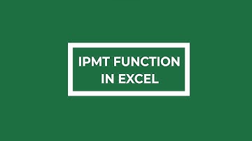IPMT Function in Excel