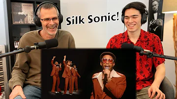 Dad & Son React to Silk Sonic “Leave The Door Open” Live at the Grammys