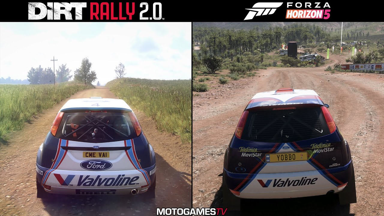 DiRT Rally 2.0 vs Forza Horizon 5 2001 Ford Focus RS Rally Sound Comparison YouTube