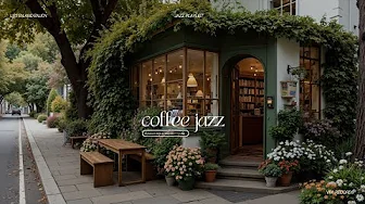 Book Café Music Playlist For A Weekend Excitement | Street Ambience & Soft Piano Jazz to Relax