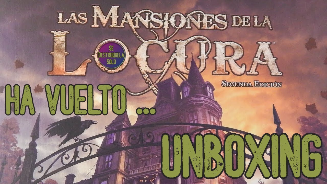 MANSIONES DE LA LOCURA y APP oficial/Valkyrie - UNBOXING- Juegos de mesa - Se Destroquela Solo
