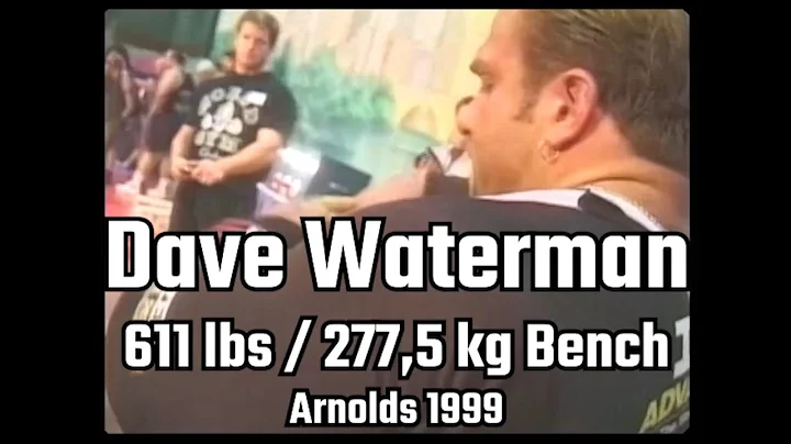 Dave Waterman | 611 lbs / 277,5 kg Bench at the Arnolds in 1999