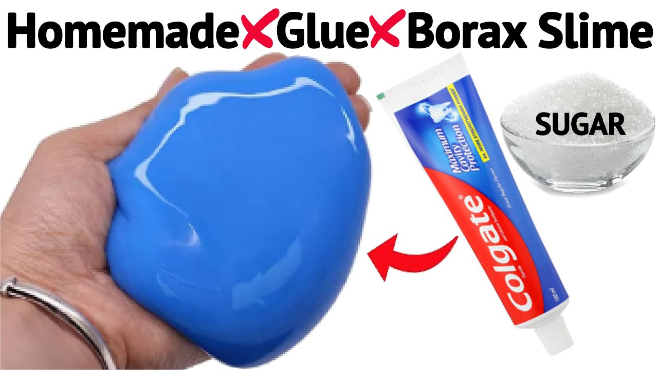 How to make Colgate Toothpaste and Sugar Slime at home Without Glue Borax Activator/ASMR/Satisfying