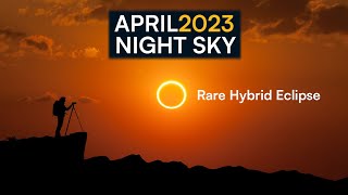 What's in the Night Sky April 2023 🌌 Hybrid Solar Eclipse | Lyrid Meteor Shower
