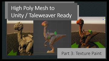 High Poly to Unity Ready Obj Using Blender  - Part 3 Texture Painting Fast and Loose