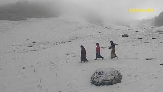 girls move to the snowland || lajimbudha ||