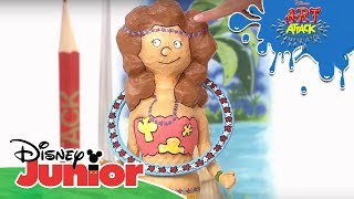 Art Attack Bastelclip 66: Hula Spiel | Disney Junior screenshot 3