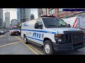 COMPILATION OF NYPD POLICE UNITS RESPONDING IN VARIOUS NEIGHBORHOODS OF NEW YORK CITY.  42