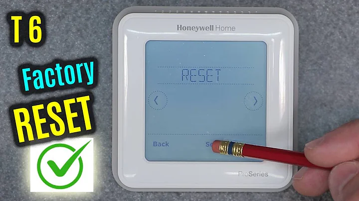Factory RESET | HONEYWELL Home T6 Pro | HOW to Restore DEFAULT Settings
