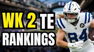 Expert Tight End Rankings Week 2 Fantasy Football - Tyler Warren