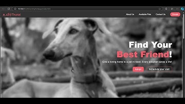 Landing Page Project: உயிர்Thunai 🐾 Using HTML and CSS (Pet adoption and Care)