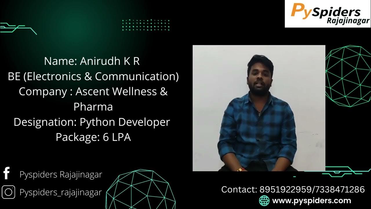 Got placed as Python Developer | Pyspiders Rajajinagar ...