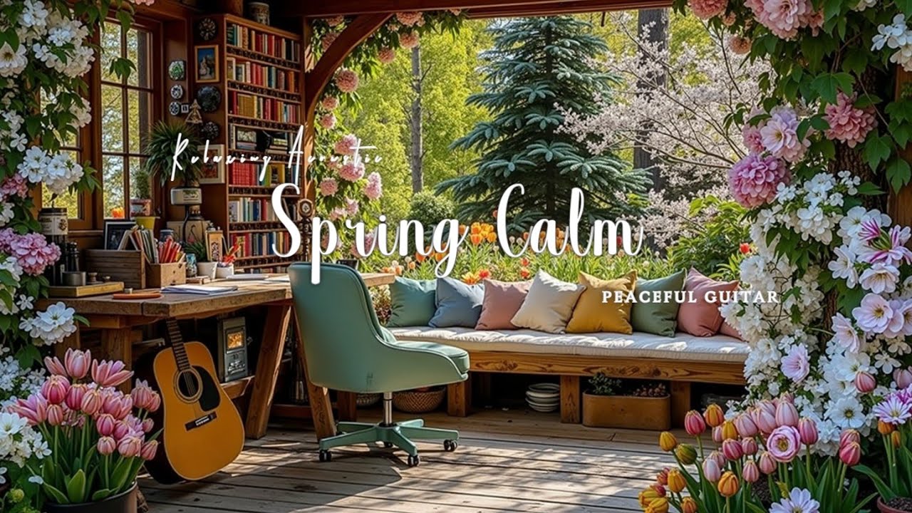 Расслабляющая весенняя гитарная музыка ~ Акустические гармонии для спокойного разума