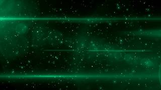 4K Relaxable Green Sparkling Particles With Light Free Motion Background