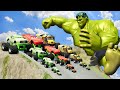 Big & Small: Monster Truck ChickHicks vs MissFritter vs Lightning Mcqueen vs DOWN OF DEATH From Hulk