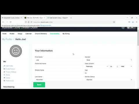 Elvanto Video 2: Setting up your Profile