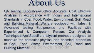 Water Testing Service in Noida– QA Testing Lab