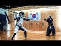 Koreas war flail breaks with a katana