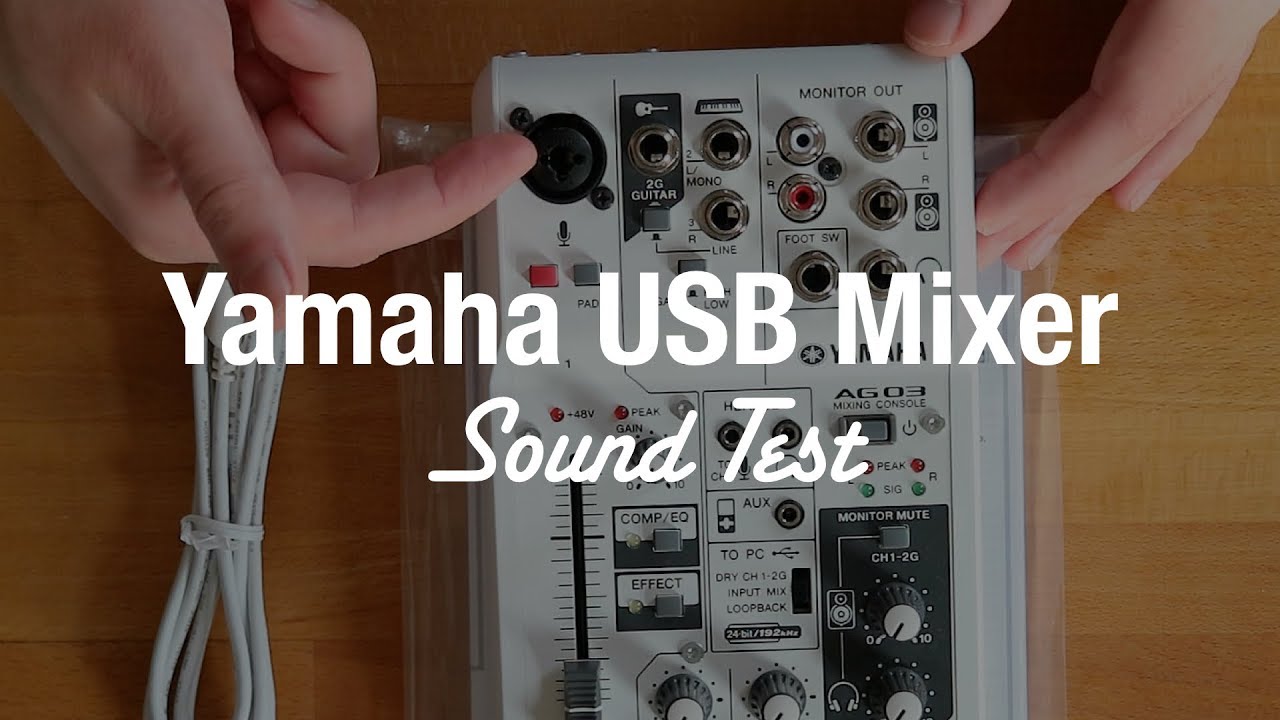 オーディオ機器 スピーカー Yamaha AG03 3-Channel USB Mixer Review