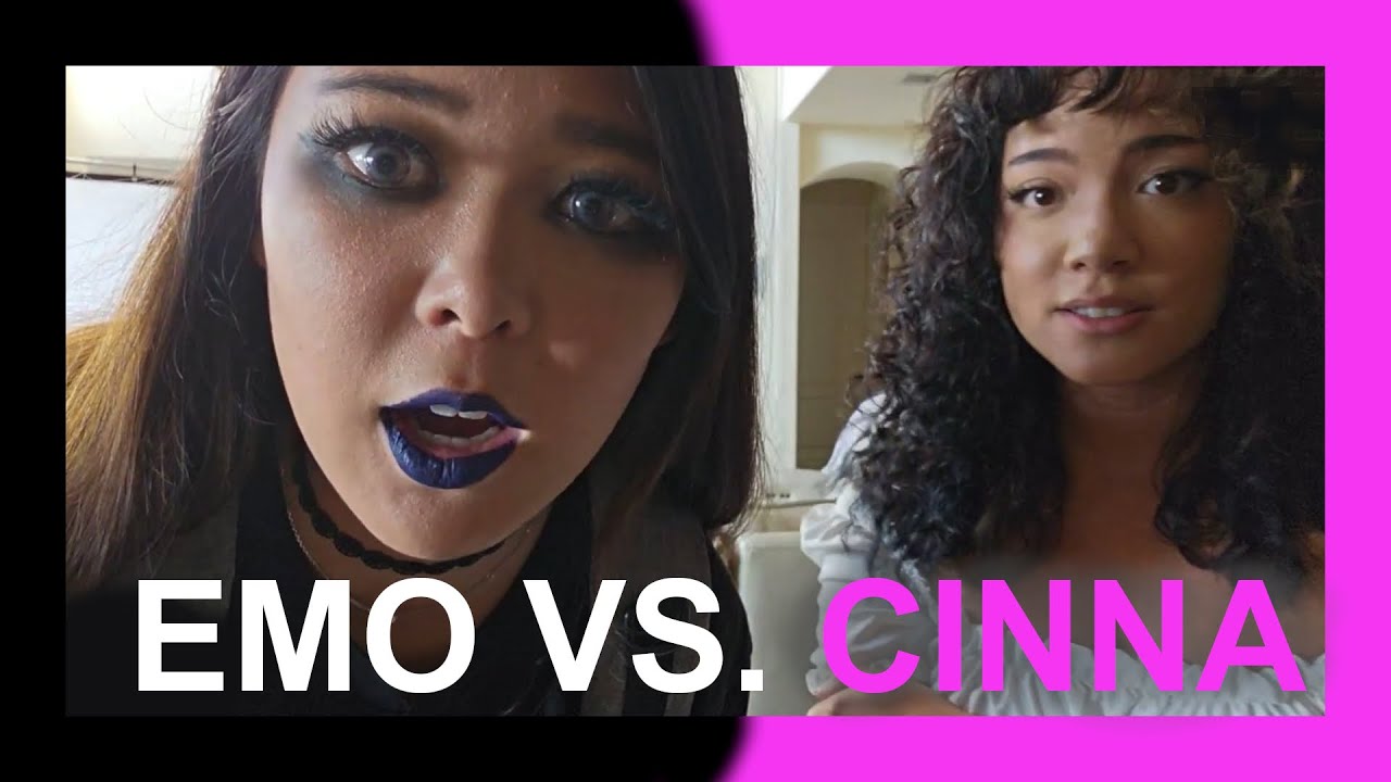 Emo ExtraEmily & Little House on the Prairie Cinna contrasting with each other