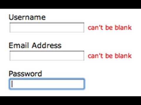 Ruby on Rails - Railscasts #263 Client Side Validations