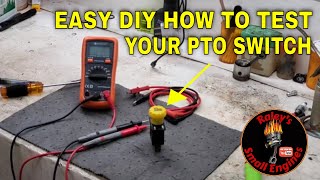 How to Easily test most PTO switches with a volt/ohm meter. John Deere, Husqvarna, Toro, Gravely